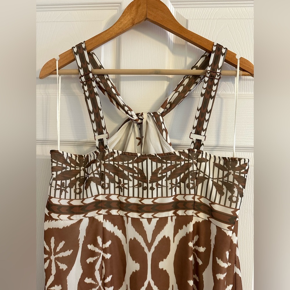 NWT Anthropologie Vineet Bahl Printed Halter Maxi Dress XL - Picture 9 of 16